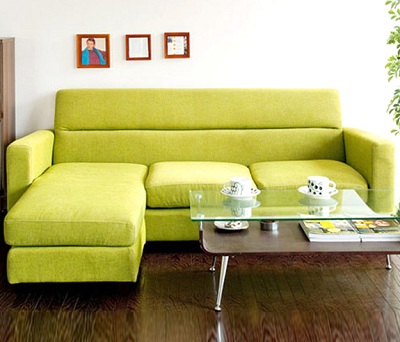 Bộ ghế sofa góc chữ L bọc vải nỉ phòng khách GSF157