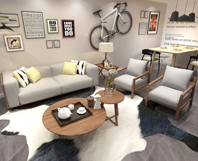 Bộ ghế sofa phòng khách cao cấp GSF132