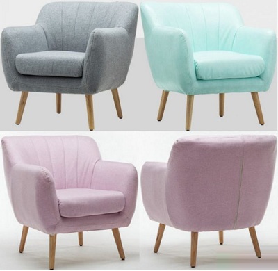 Ghế sofa đơn bọc nỉ sang trọng GSF124