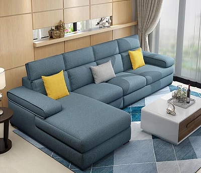 Ghế sofa văng dài 345cm bọc nỉ cao cấp GSF117 ghế sofa lớn