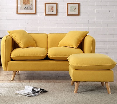 Ghế sofa bọc nỉ chất lượng cao GSF107 kích thước 1800 - 2100mm