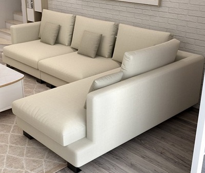 Ghế sofa góc L 3m4 bọc nỉ GSF91 dễ kết hơp với đồ gia đình