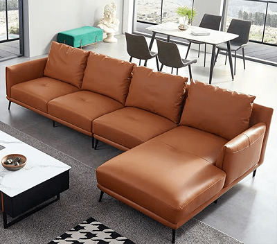 Ghế sofa góc chân sắt sang trọng GSF69 thiết kế đơn giản