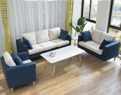 Ghế sofa phòng khách bọc vải nỉ GSF50 thiết kế hiện đại