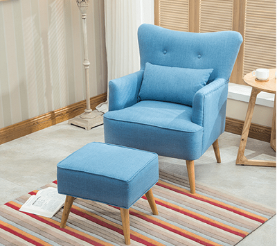 Ghế sofa đơn nhỏ gọn bọc vải nỉ GSF43 sủ dụng phòng làm việc