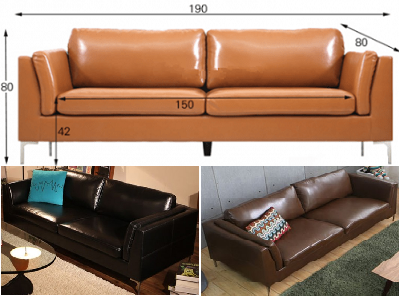Ghế sofa văng bọc da dài 1m9 GSF251