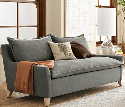 Ghế sofa văng dài 2m4 bọc nỉ GSF238 thiết kế đơn giản, tinh tế