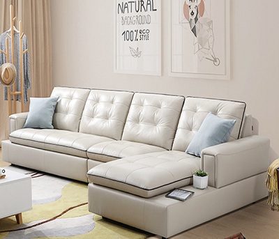 Ghế sofa góc L bọc da cao cấp GSF229