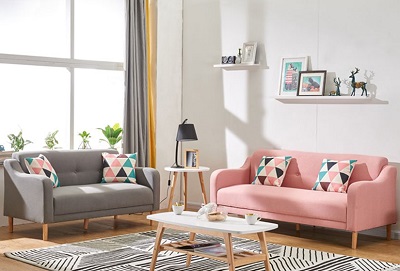 Ghế sofa hiện đại bọc vải nỉ cao cấp GSF53 sofa 2 chỗ hay sofa 3 chỗ