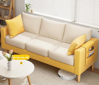 Ghế sofa văng gia đình đệm bọc vải nỉ GSF42