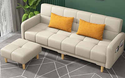 Mẫu sofa văng bọc vải nỉ 2m GSF38 không gian phòng khách