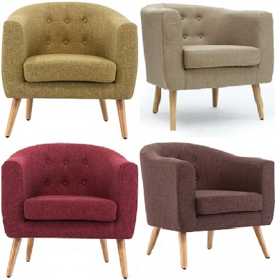 Ghế sofa đơn vải nỉ dùng trong quán cafe GSF253