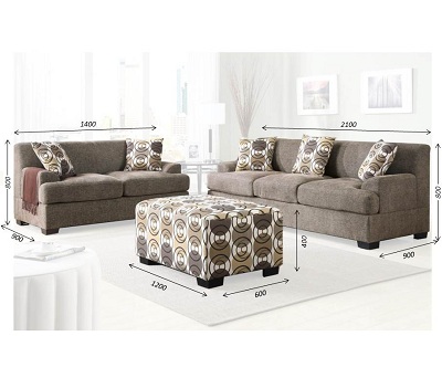 Bộ ghế sofa bọc nỉ phong cách châu âu GSF259