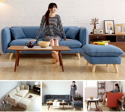 Ghế sofa bọc nỉ phong cách Ý GSF255