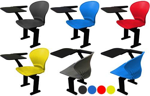 Ghế giảng đường nhựa cao cấp có bảng viết Gauss chair A1 201 FGT A1-201-FGT