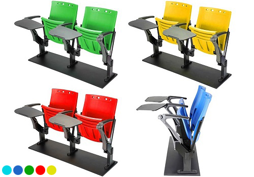 Ghế giảng đường trường học hiện đại Gauss HSY 201 FGT nhựa đúc HSY-201-FGT