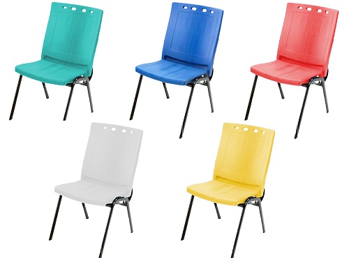 Ghế đơn nhựa đúc ép khuôn PE Gauss Chair HSY 525 ghế trường học HSY-525