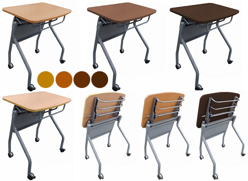 Bàn giảng đường gấp gọn Gausschair TB 613 bàn lớp học có bánh xe TB-613