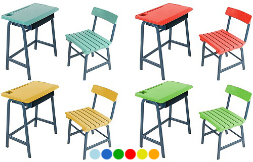 Bàn ghế học sinh tiểu học Gausschair TUT 640 di động thiết kế hiện đại TUT-640