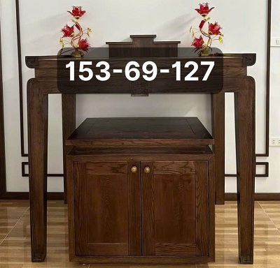 Bàn thờ đứng chung cư gỗ sồi đơn giản BTD40 thiết kế và sản xuất