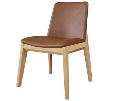 Ghế ăn gỗ cao su nêm da bọc nỉ GCL05