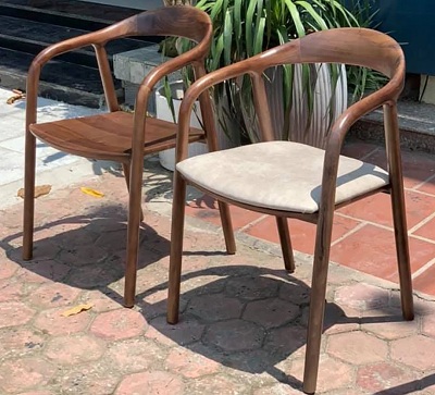 Ghế ăn đơn Neva gỗ tần bì hoặc gỗ cao su GCL22 thiết kế có tay vịn g22