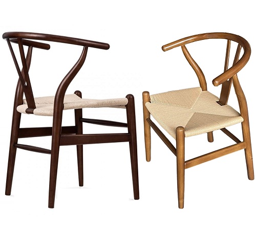Ghế ăn Wishbone mặt ghế đan dây GCL31