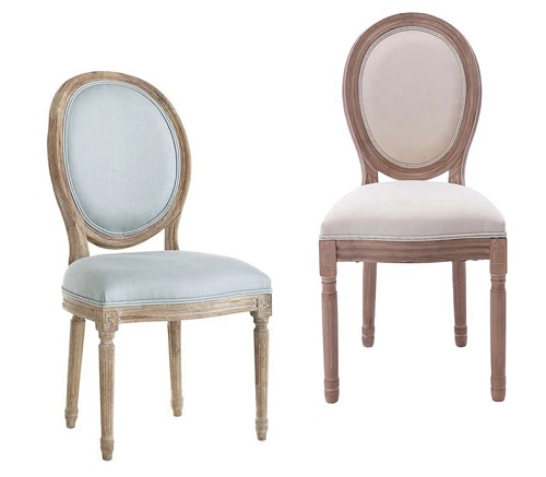 Ghế Louis tựa lưng Oval không tay GCL51