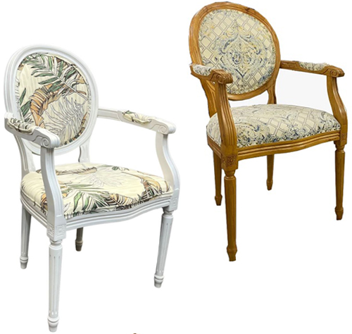 Ghế ăn gỗ sồi Louis có Tay GCL52