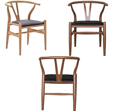 Ghế cafe đơn Wishbone có tay GCL23