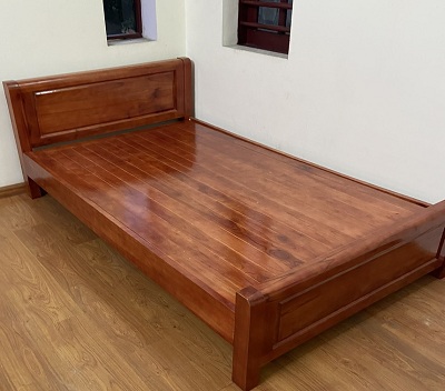 Giường ngủ gỗ xoan ta 1m2 giát phản GN68