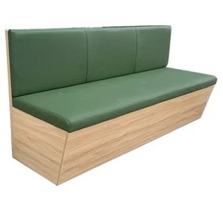 Ghế băng sofa nhà hàng khung gỗ ép nêm bọc da GSF280 ghế trà sữa sfc09