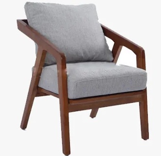 Ghế Sofa đơn cafe gỗ cao su hiện đại GSF265