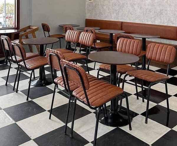 Bộ bàn ghế cafe mặt bàn tròn BCF05