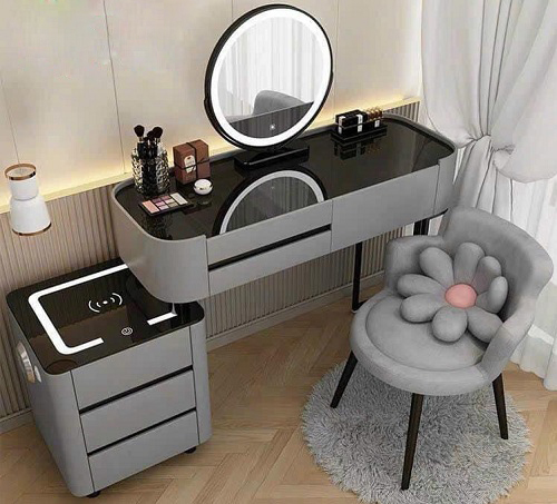 Bàn phấn trăng điểm mặt kính hiện đại BP88