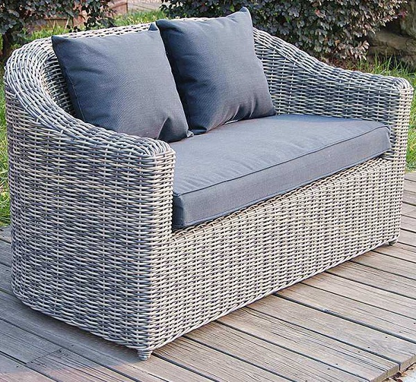 Ghế sofa băng dài mây nhựa ngoài trời SFN05 đa dạng về mẫu mã