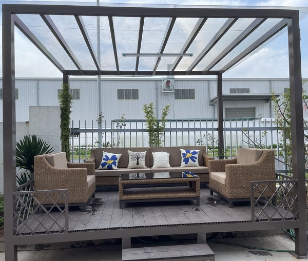 Bộ sofa nhựa giả mây trang trí sân vườn SFN10 ngoài trời đa dạng mẫu