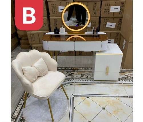 Bàn phấn nhập khẩu gương đèn led hiện đại BP83