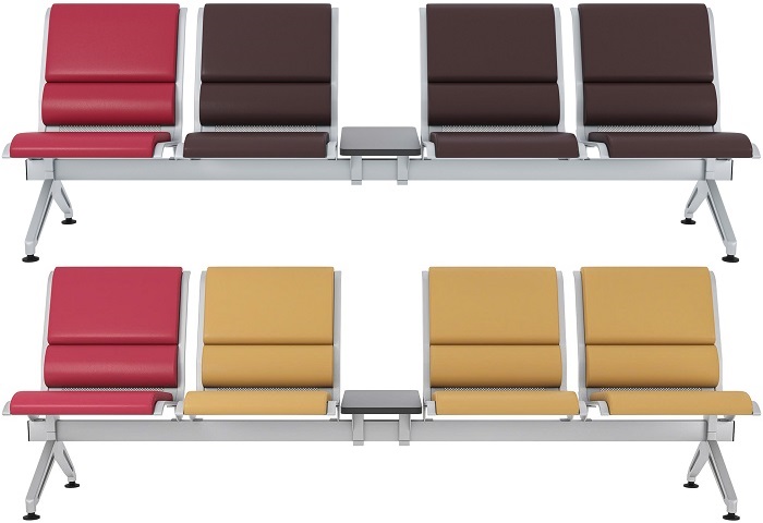 Mẫu ghế 4 băng chờ Gauss Chair FU-09B