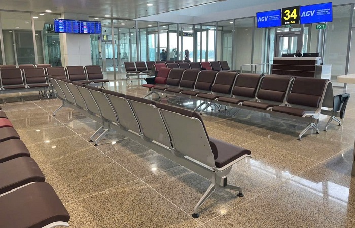 gauss chair sân bay nội bài lắp thành dãy dài